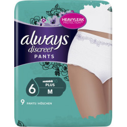 Always - Discreet Pants Plus Medium Εσώρουχο ακράτειας Plus Medium - 9 τεμ.