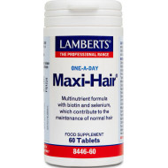 Lamberts - Maxi hair Συμπλήρωμα διατροφής για την τριχόπτωση & την ενδυνάμωση των μαλλιών - 60tabs