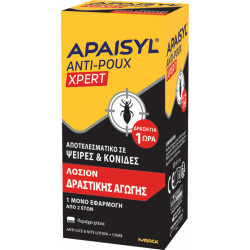 Apaisyl - Anti-poux xpert Λοσιόν δραστικής αγωγής για ψείρες & κόνιδες με χτένα - 100ml