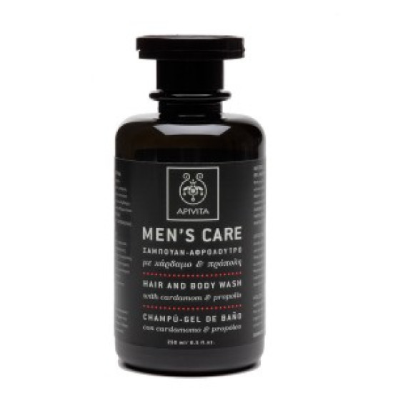 Apivita - Men's Care Shampoo Σαμπουάν-Αφρόλουτρο με Κάρδαμο & Πρόπολη - 250ml