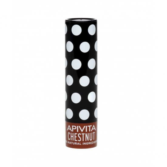 Apivita - Chestnut Tinted Ενυδατική φροντίδα χειλιών με χρώμα Κάστανο - 4.4g