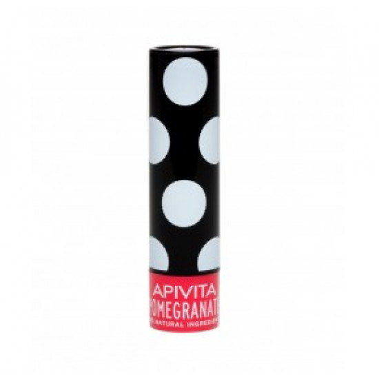 Apivita - Pomegranate Tinted  Ενυδατική φροντίδα χειλιών με χρώμα Ρόδι - 4.4 gr
