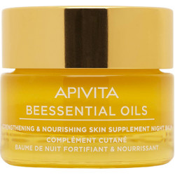 Apivita - Beessential oils stengthening & nourishing night balm Βάλσαμο προσώπου νύχτας - 15ml