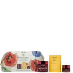 Apivita - Blooming Beauty Wine Elixir Light Day Cream - 50ml & Δώρο Κρέμα Νύχτας για Ανανέωση, Lifting 15ml & Beessential Oils 1.6ml & Νεσεσέρ