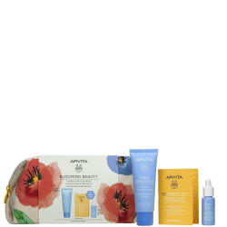 Apivita - Blooming Beauty Aqua Beelicious Κρέμα Ενυδάτωσης Πλούσιας Υφής - 40ml & Δώρο Aqua Beelicious Booster Αναζωογόνησης - 10ml & Beessential Oils Έλαιο Προσώπου - 1,6ml & Νεσεσέρ