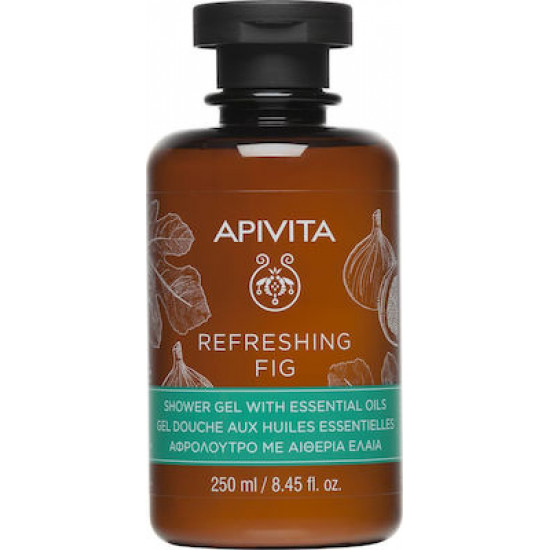 Apivita - Αφρόλουτρο Refreshing Fig με σύκο & αιθέρια έλαια - 250ml