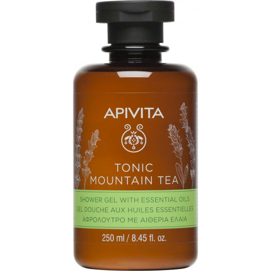 Apivita - Tonic mountain tea shower gel with essential oils Αφρόλουτρο με αιθέρια έλαια - 250ml