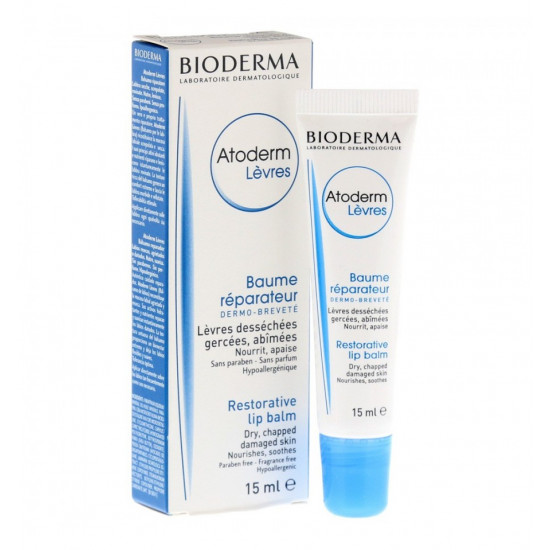 Bioderma - Atoderm baume levres restorative lip balm Επανορθωτική και θρεπτική κρέμα για ταλαιπωρημένα χείλη - 15ml Bioderma - Atoderm baume levres restorative lip balm Επανορθωτική και θρεπτική κρέμα για ταλαιπωρημένα χείλη - 15ml