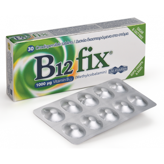 Uni-Pharma - B12 Fix 1000μg - 30tabs