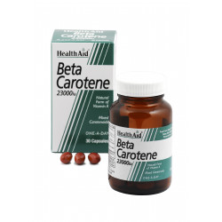 Health Aid - Beta Carotene 23.000 i.u. Φυσική Προβιταμίνη Α  - 30caps