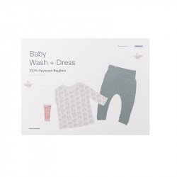 Korres - Baby Wash + Dress Βρεφικά Ρούχα Παντελόνι 3-6m & Μπλουζάκι Μακρυμάνικο 3-6m & Βρεφικό Αφρόλουτρο Σαμπουάν - 20ml