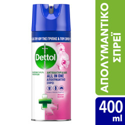 Dettol - All in one orchard blossom Απολυμαντικό σπρέι για σκληρές & μαλακές επιφάνειες - 400ml