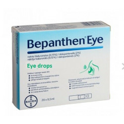 Bayer - Bepanthene eye drops Οφθαλμικές σταγόνες για ενυδάτωση των ξηρών οφθαλμών - 20x0.5ml