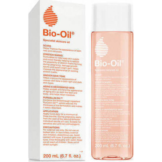 Bio Oil - PurCellin Λάδι ανάπλασης για ραγάδες & σημάδια - 200ml
