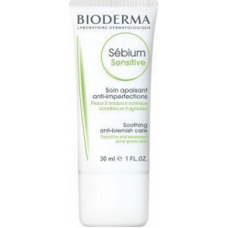 Bioderma - Sebium Sensitive Soothing Anti-Blemish Care Kρέμα για Ακνεϊκό, Εύθραυστο και Ευαίσθητο Δέρμα - 30ml