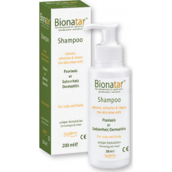Boderm - Bionatar shampoo Σαμπουάν για την ανακούφιση των συμπτωμάτων της ψωρίασης & της σμηγματορροϊκής δερματίτιδας - 200ml