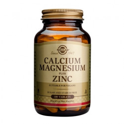 Solgar - Calcium Magnesium Plus Zinc Μέταλλα-Ιχνοστοιχεία για τη γυναίκα για οστά & αρθρώσεις - 100tabs