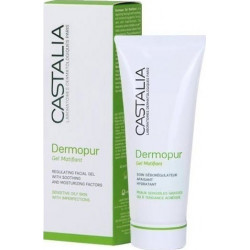 Castalia - Dermopur gel matifiant Ρυθμιστικό, καθαριστικό τζελ προσώπου για τη λιπαρή επιδερμίδα - 40ml
