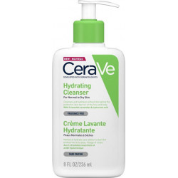 CeraVe - Hydrating Cleanser for Normal to Dry Skin Fragnance Free Κρέμα καθαρισμού για κανονικές προς Ξηρές επιδερμίδες Χωρίς Άρωμα - 236ml
