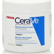 CeraVe - Moisturising Cream For Dry To Very Dry Skin Fragnance Free Ενυδατική κρέμα προσώπου/σώματος για ξηρή/πολύ ξηρή επιδερμίδα Χωρίς Άρωμα - 454ml