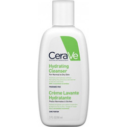 CeraVe - Hydrating Cleanser for Normal to Dry Skin Fragnance Free Κρέμα καθαρισμού για κανονικές/ξηρές επιδερμίδες χωρίς άρωμα - 88ml