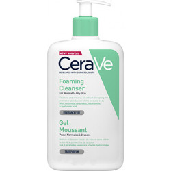 CeraVe - Foaming Cleanser Normal to Oily Skin Τζελ καθαρισμού για Πρόσωπο & Σώμα για Κανονικές/Λιπαρές επιδερμίδες χωρίς άρωμα - 1000ml