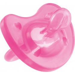 Chicco - Πιπίλα Physio Soft Όλο σιλικόνη Ροζ 16-36Μ- 1τμχ