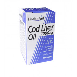 Health Aid - Cod Liver Oil 1000mg Μουρουνέλαιο - 30caps