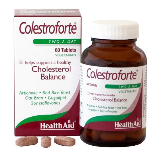 Health Aid - Colestroforte Για τη διατήρηση φυσιολογικών επιπέδων χοληστερόλης - 60 ταμπλέτες