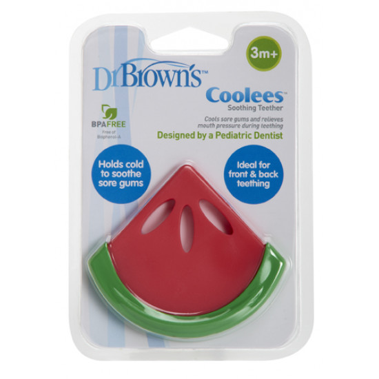 Dr. Brown's - Δροσιστικός κρίκος οδοντοφυΐας Coolees (καρπούζι) - 1 τεμάχιo