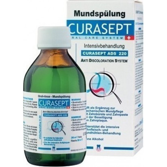 Curasept - Ads 220 Στοματικό Διάλυμα Χλωρεξιδίνης 0,20% - 200 ml