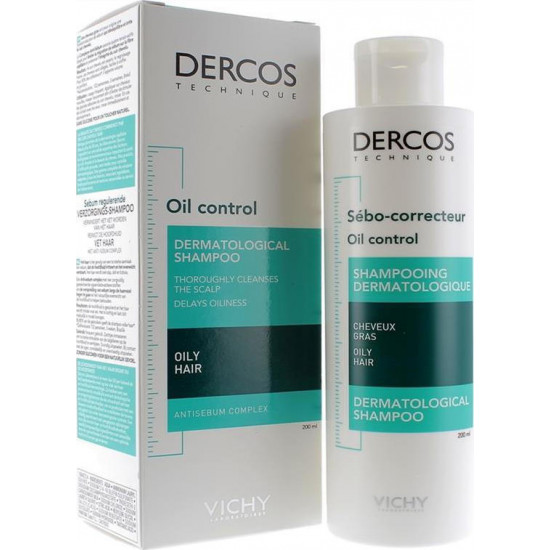 Vichy - Dercos oil correct shampoo for oily hair with antisebum complex Σαμπουάν για τη ρύθμιση της λιπαρότητας - 200ml