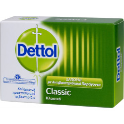 Dettol - Classic antibacterial bar soap Μπάρα σαπουνιού με αντιβακτηριδιακό παράγοντα - 100gr