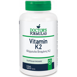 Doctor's Formulas - Vitamin K2 Συμπλήρωμα Διατροφής με Βιταμίνη Κ2 - 120κάψουλες