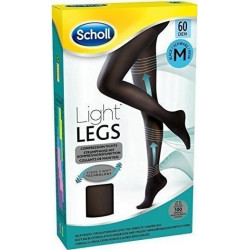 Scholl - Light Legs 60Den Black - M - Καλσόν Διαβαθμισμένης Συμπίεσης με Τεχνολογία Fibre Firm