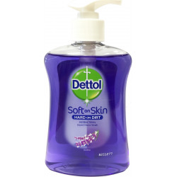 Dettol - Soft on Skin Hard on Dirt Antibacterial Liquid Hand Wash Soothe Αντιβακτηριδιακό Χαλαρωτικό Κρεμοσάπουνο με λεβάντα - 250ml