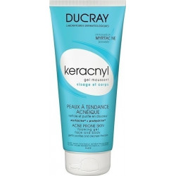 Ducray - Keracnyl gel moussant καθαριστικό για μικτό-λιπαρό δέρμα με ατέλειες - 200ml