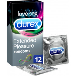 Durex - Extended pleasure Προφυλακτικά με επιβραδυντικό τζελ για απόλαυση παρατεταμένης διάρκειας - 12τμχ