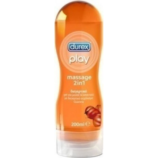 Durex - Play Massage 2 in 1 Guarana Διεγερτικό Τζελ για μασάζ & Λιπαντικό με Guarana - 200ml