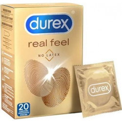 Durex - Real feel Προφυλακτικά πολύ λεπτά χωρίς λάτεξ - 12τμχ