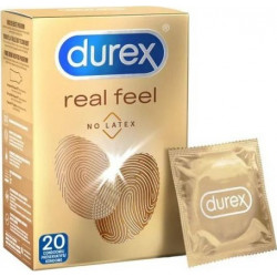 Durex - Real feel Προφυλακτικά πολύ λεπτά χωρίς λάτεξ - 12τμχ