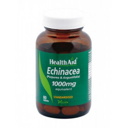 Health Aid - Echinacea 1000mg Για Ενίσχυση Της Φυσικής Άμυνας Του Οργανισμού - 60 ταμπλέτες