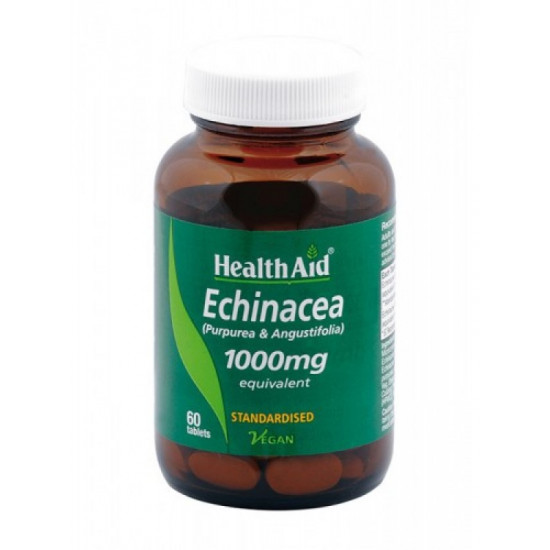 Health Aid - Echinacea 1000mg Για Ενίσχυση Της Φυσικής Άμυνας Του Οργανισμού - 60 ταμπλέτες