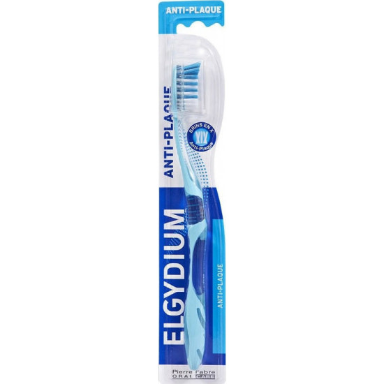 Elgydium - Antiplaque medium toothbrush Οδοντόβουρτσα μεσαίας σκληρότητας (Γαλάζιο χρώμα) - 1τμχ Elgydium - Antiplaque medium toothbrush Οδοντόβουρτσα μεσαίας σκληρότητας (Γαλάζιο χρώμα) - 1τμχ