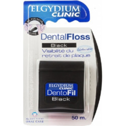 Elgydium - Clinic Dental Floss Black Οδοντικό νήμα με μαύρο χρώμα - 50m