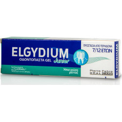 Elgydium - Junior toothpaste gel mild mint 7/12 years Οδοντόκρεμα για παιδιά απο 7-12 ετών με γεύση ήπια μέντα - 50ml