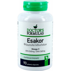 Doctor's Formulas - Esakor Φόρμουλα Ιχθυελαίων - 90 μαλακές κάψουλες