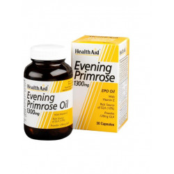 Health Aid - Evening Primrose 1300mg  Έλαιο νυχτολούλουδου ισορροπία & ομορφιά εκ των έσω - 30caps