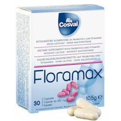 Cosval - Floramax Συμπλήρωμα διατροφής για την αποκατάσταση της εντερικής χλωρίδας - 30 κάψουλες