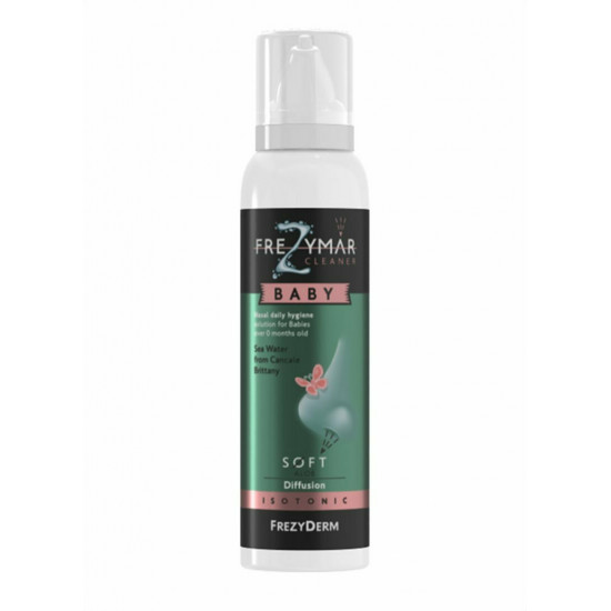 Frezyderm -  Frezymar Cleaner Baby Soft Aloe Diffusion Isotonic Ρινικό Διάλυμα Καθημερινής Υγιεινής για Βρέφη από 0 μηνών - 120ml